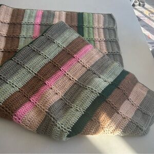 Handmade Multicolor Crochet Throw